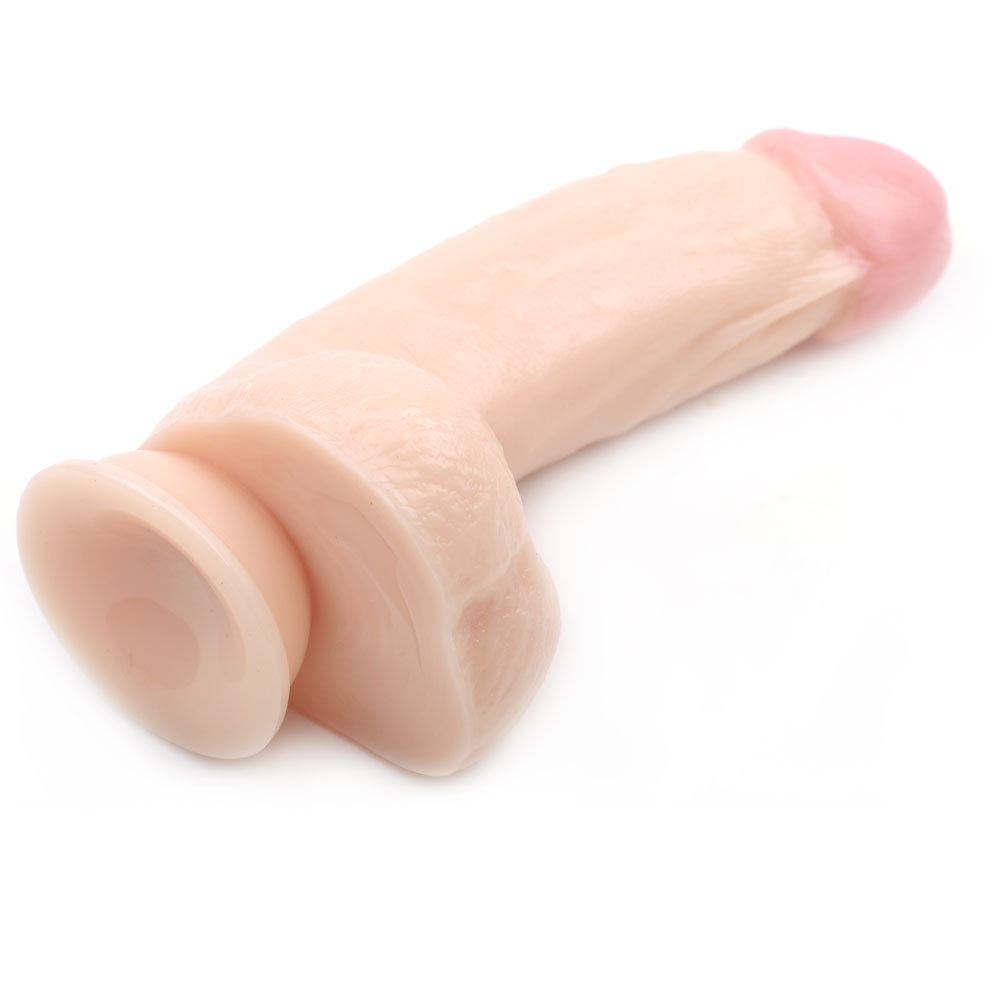 NutBustersXXX Sex Toys Guy Next Door 6.9 Inch Vanilla Dildo Suction Base