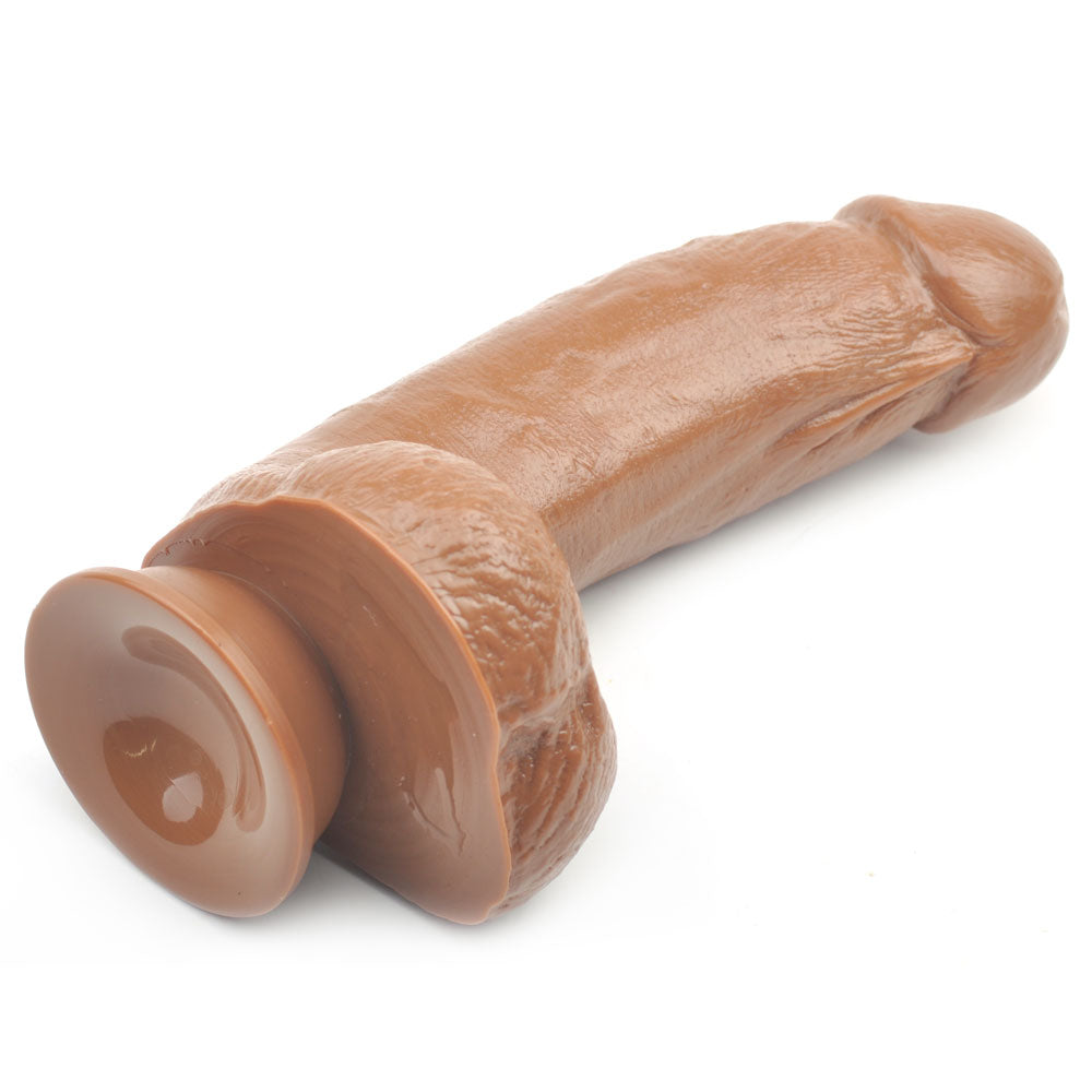 NutBustersXXX Sex Toys Guy Next Door 6.9 Inch Chocolate Dildo Suction Base