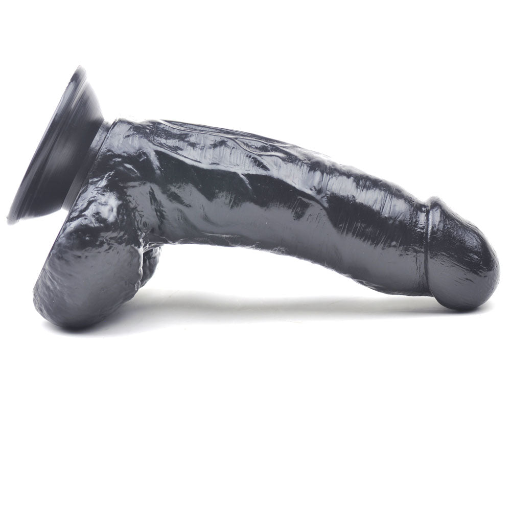 NutBustersXXX Sex Toys Black 6-Inch Dildo with Suction Base