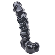 Load image into Gallery viewer, NutBustersXXX Sex Toys 8&quot; Black Raging Dildo Ridged Shaft Balls