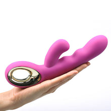 Load image into Gallery viewer, NutBustersXXX Sex Toys Silicone G-Spot Vibrator Dildo Clit Vibrator Rechargeable Waterproof pink