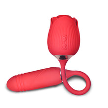 Load image into Gallery viewer, Rose Bud Thrusting Vibrator