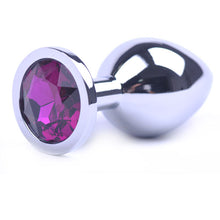 Load image into Gallery viewer, NutBustersXXX Sex Toys Purple Medium Metallic Anal Plug Jewel