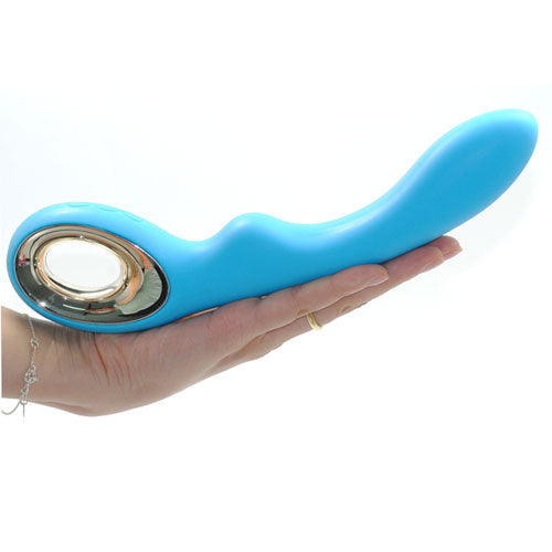 NutBustersXXX Sex Toys Veo G-Spot Vibrator Blue Dildo Rechargeable waterproof 