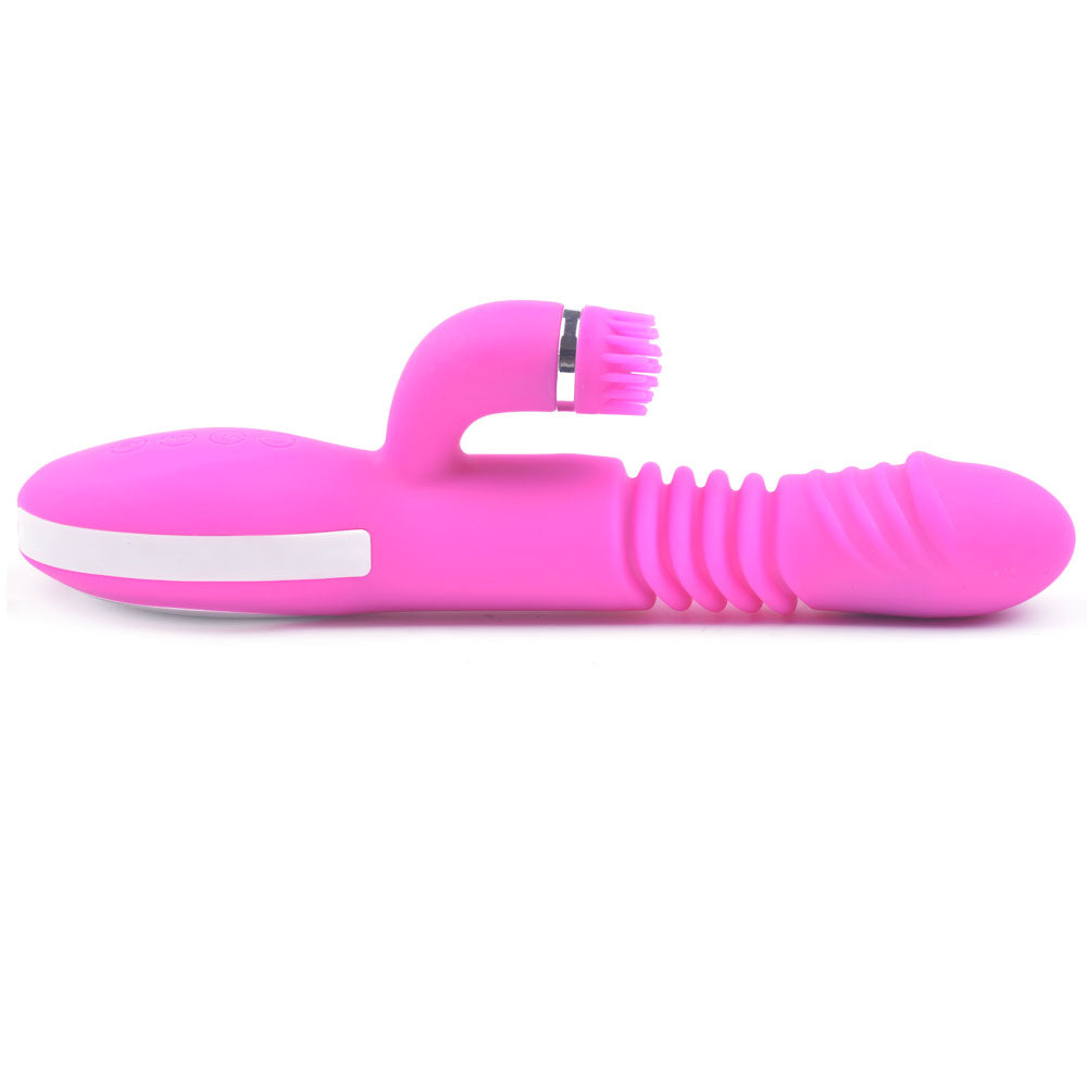 NutBustersXXX Sex Toys Rotating and Heating Vibrator Rechargeable waterproof clit vibrator dildo pink
