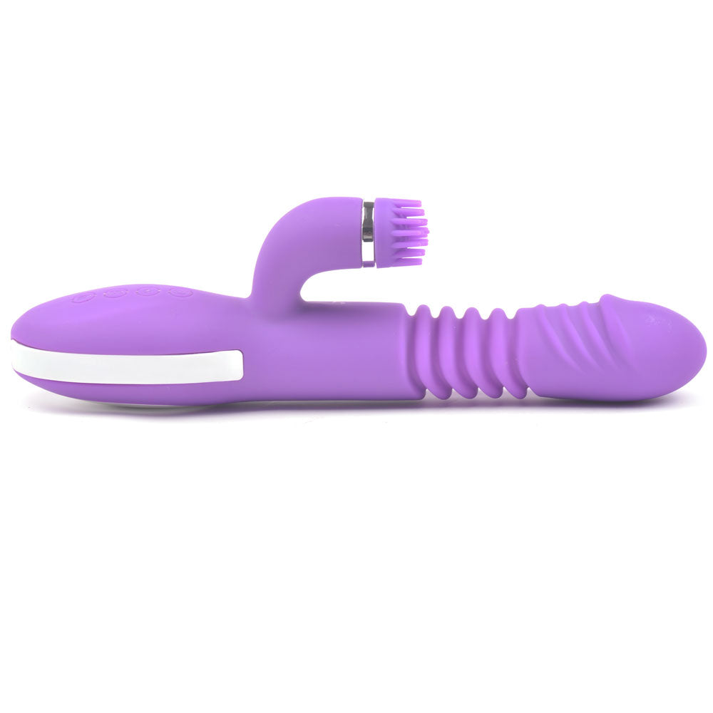 NutBustersXXX Sex Toys Rotating and Heating Vibrator Rechargeable waterproof clit vibrator dildo purple