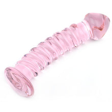 Load image into Gallery viewer, Pink glass dildos
