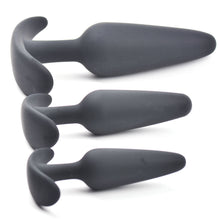 Load image into Gallery viewer, NutBustersXXX Sex Toys Black Color Silicone Butt Plug Set