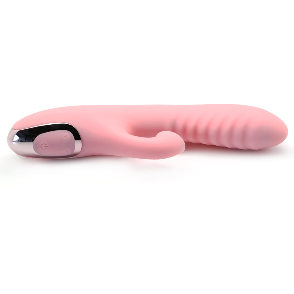 NutBustersXXX Sex Toys Pink Wave Rabbit Vibrator Suction Clit Dildo 